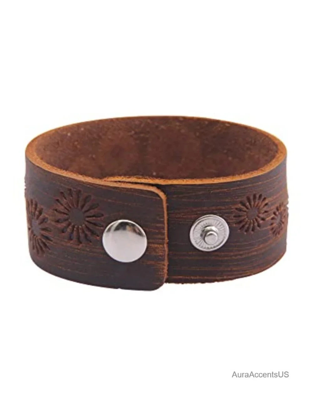 Faux Leather Punk Braided Cuff Bracelet Adjustable Gothic Viking Wrap